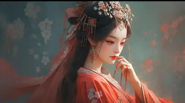 沙白底色上的铜棕票根装饰